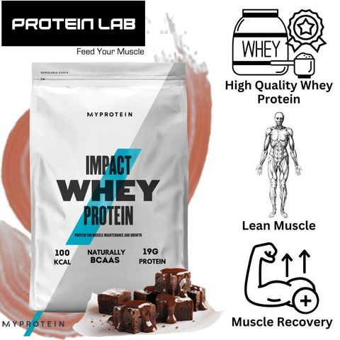 MyProtein Impact whey protein 2.5kg Malaysia Chocolate brownie