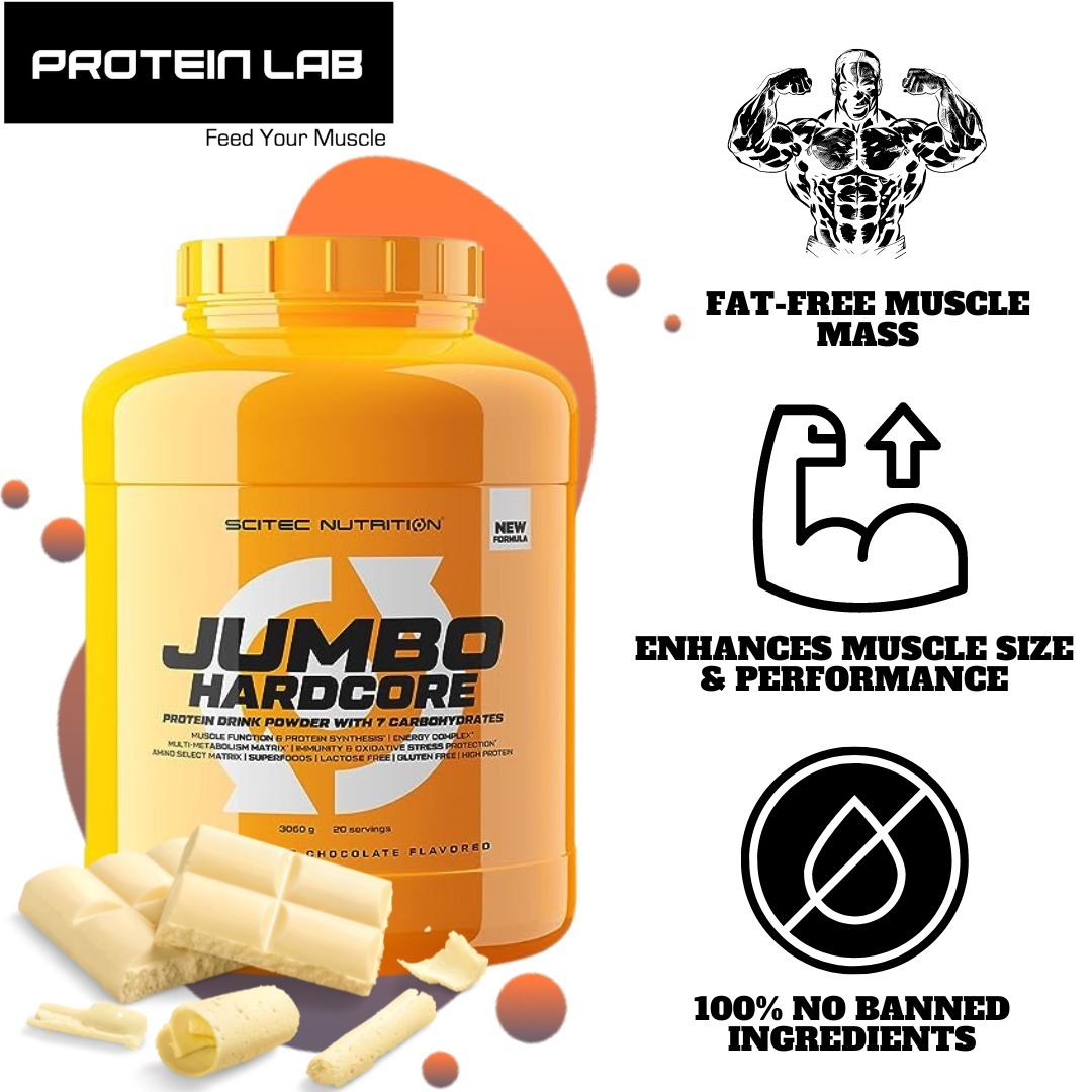 Scitec Nutrition JUMBO HARDCORE (3060G) – Proteinlab Malaysia - Sport  supplement supplier in Malaysia!