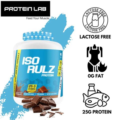 Musclerulz Iso Rulz Protein Chocolate 5lbs is the best protein for people who are lactose intollerant and more