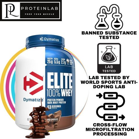 Dymatize Elite 100% Whey is the best whey to help you with your recovery and also provide you with sufficient protein needed. Come get yours now available at Proteinlab Malaysia