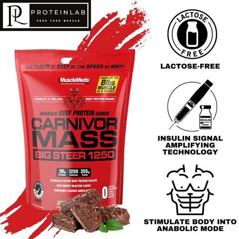 Carnivor Mass 15lbs big Steer 1250 calories www.proteinlab.com.my proteinlab malaysia