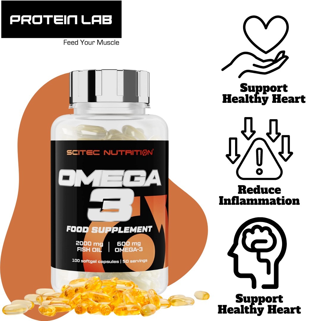 Scitec Nutrition Omega 3 (100 caps) – Proteinlab Malaysia - Sport  supplement supplier in Malaysia!