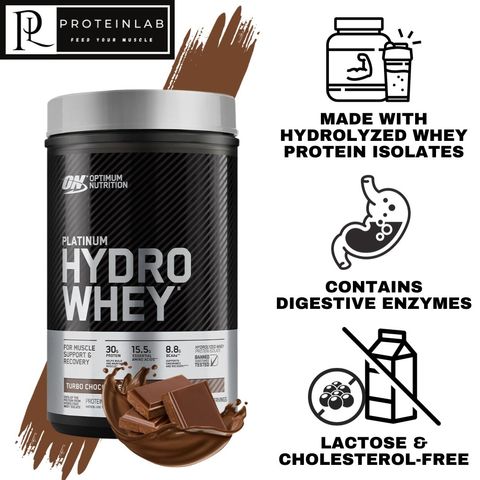 Optimum Nutrition Hydro Whey 1.8lbs is the best Hydrolized Whey in Malaysia. Come get yours now at affordable prices only at Proteinlab Malaysia