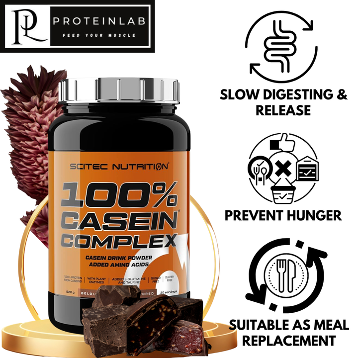 Scitec Nutrition 100% Casein Complex - Casein Protein Supplement for Muscle Building Malaysia