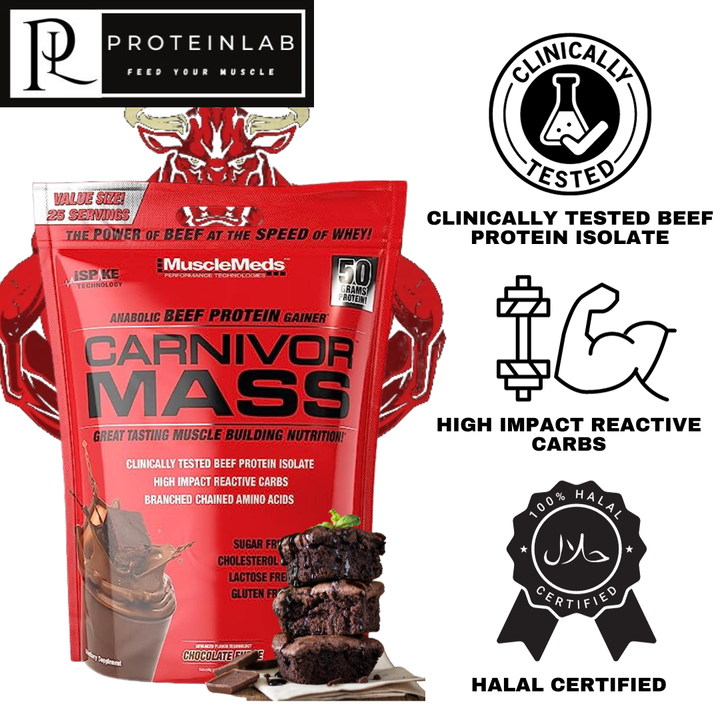 Musclemeds Carnivor Mass - Beef Protein Mass Gainer Malaysia for Muscle Building