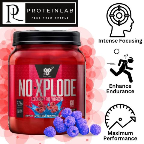 BSN NO-XPLODE - Pre Workout Supplement for Energy & Mental Focus During Workout