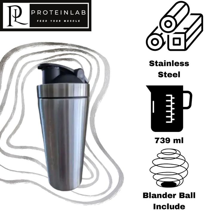 Scitec Nutrition - Stainless Steel Shaker for Mixing Whey Protein