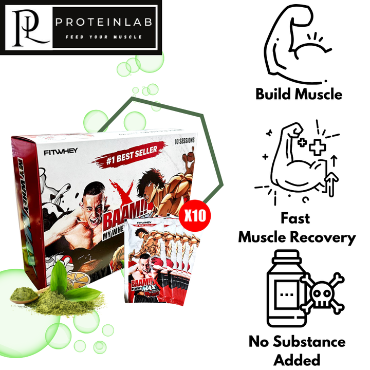 BAAM!! My Whey Max 10 Sachets Muscle Supplement