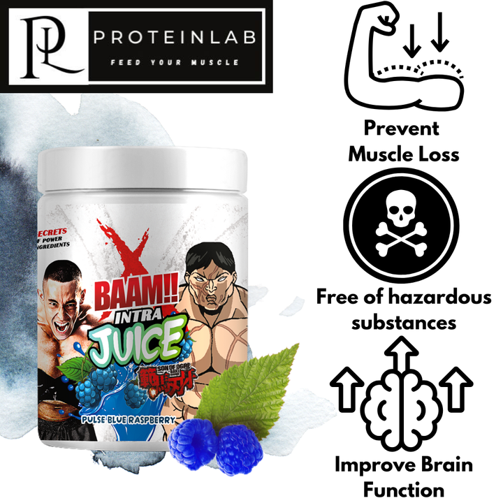 BAAM INTRA JUICE (PULSE BLUE RASPBERRY) (465G) (30 SERVINGS)