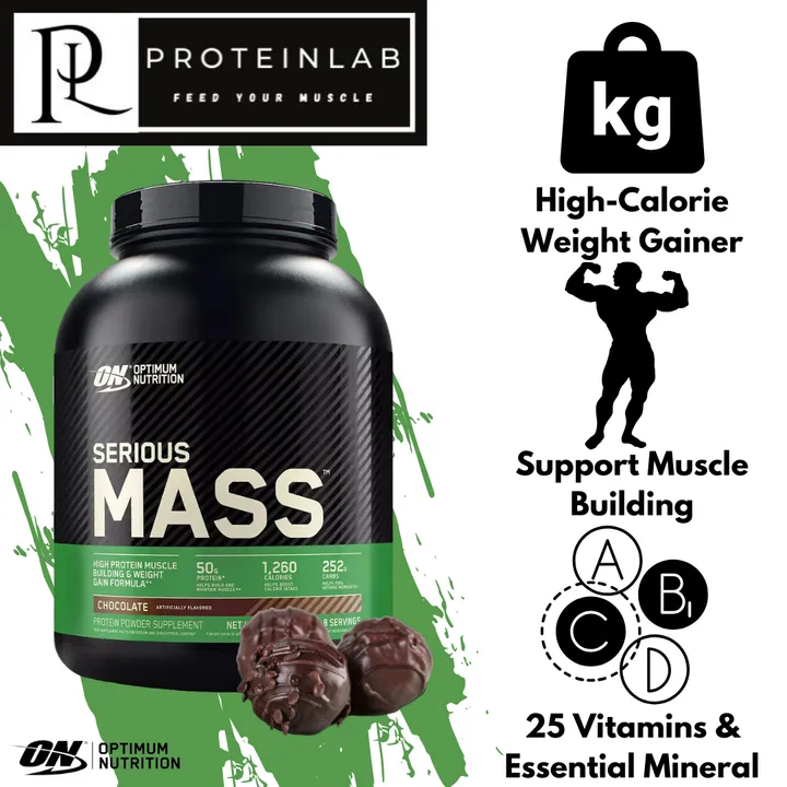 OPTIMUM NUTRITION SERIOUS MASS 6LBS & 12LBS