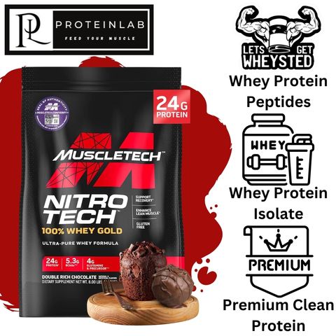 MUSCLETECH NITRO TECH 100% WHEY GOLD (8LBS) MAIN PHOTO