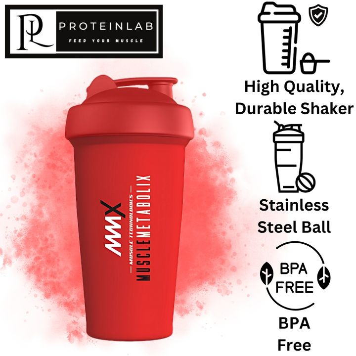 MMX SHAKER BOTTLE _MUSCLE TECHNOLOGIES MUSCLE METABOLIX_ (RED) (600ML) MAIN PHOTO