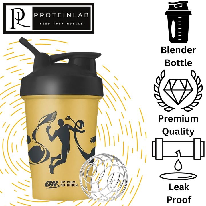 OPTIMUM NUTRITION SHAKER BOTTLE _UNLOCK MORE YOU_  (BLACK CAP & GOLDEN BODY) MAIN PHOTO