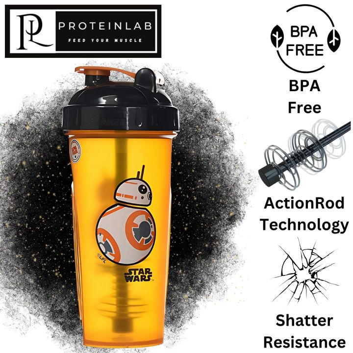 PERFECT SHAKER BOTTLE HERO MARVEL _STAR WAR BB-8_ (BLACK CAP & ORANGE BODY) (600ML) MAIN PHOTO