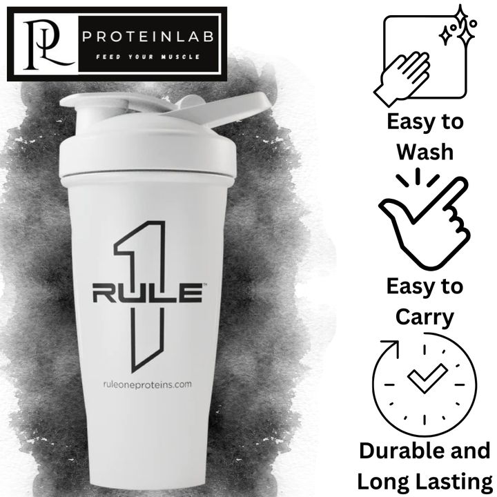 RULE 1 SHAKER BOTTLE (WHITE) (600ML) MAIN PHOTO