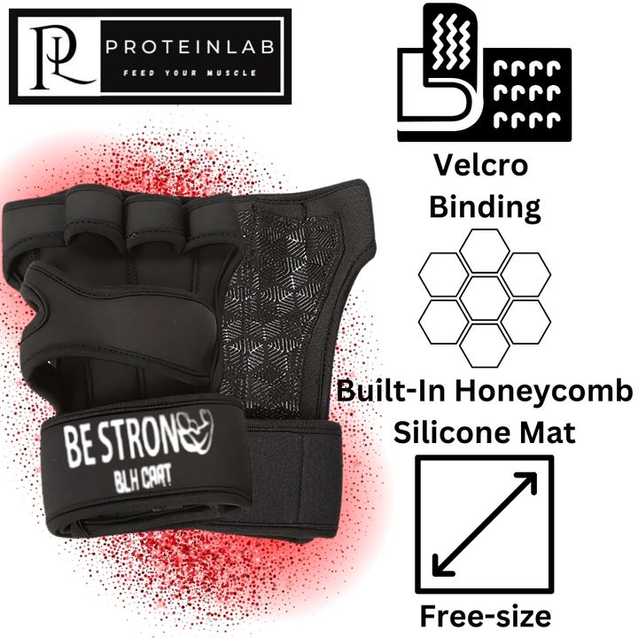 BE STRONG GLOVES WITH WRIST PROTECTION (BLACK) MAIN PHOTO