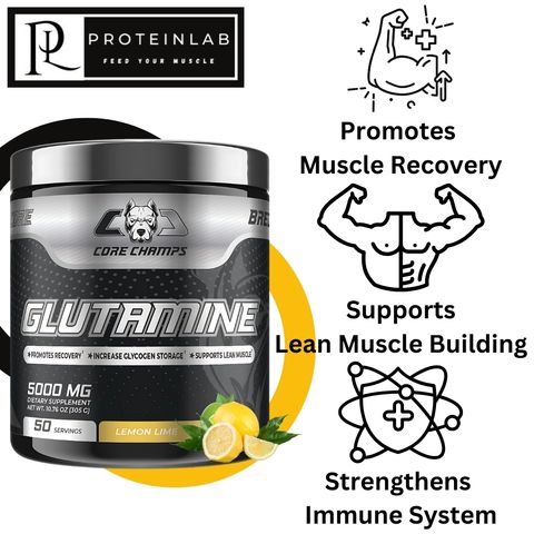 CORE CHAMPS GLUTAMINE 50SV LEMON LIME MAIN PHOTO