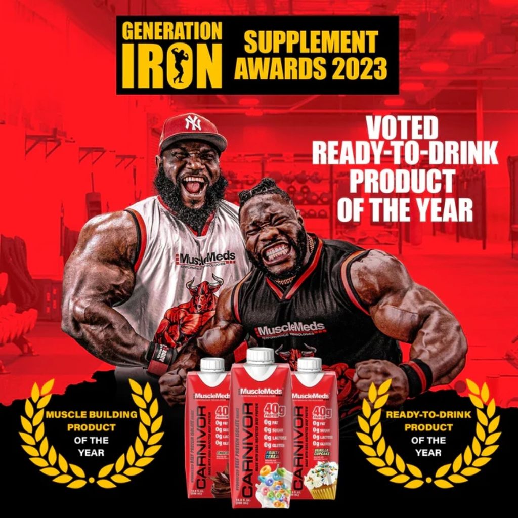 MUSCLEMEDS BEEF PROTEIN ISOLATE CARNIVOR SHAKE (500ML) DESIGN 2