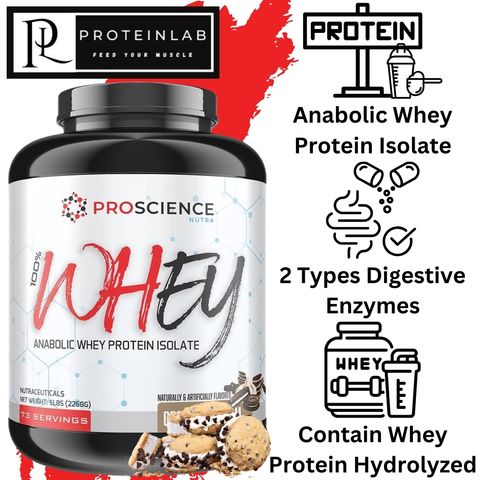PROSCIENCE WHEY ANABOLIC WHEY PROTEIN ISOLATE (5LBS) (COOKIES & CREAM))