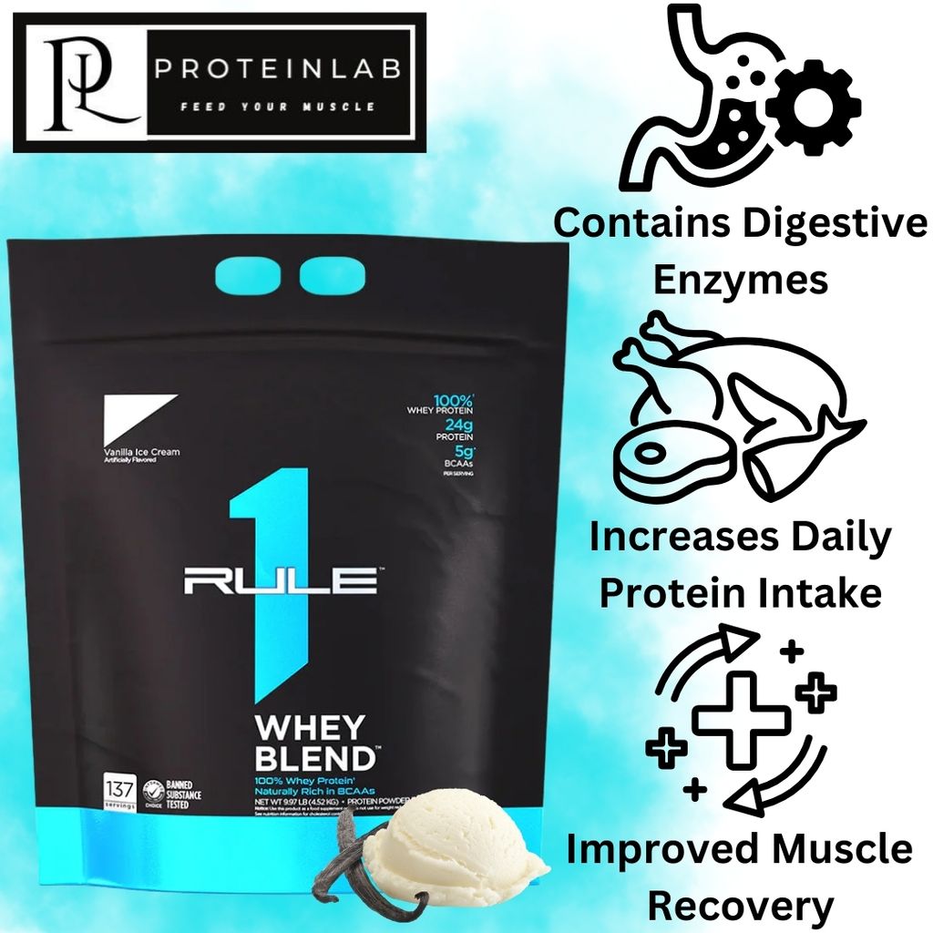 RULE 1 WHEY BLEND WHEY PROTEIN 10LBS (VANILLA)