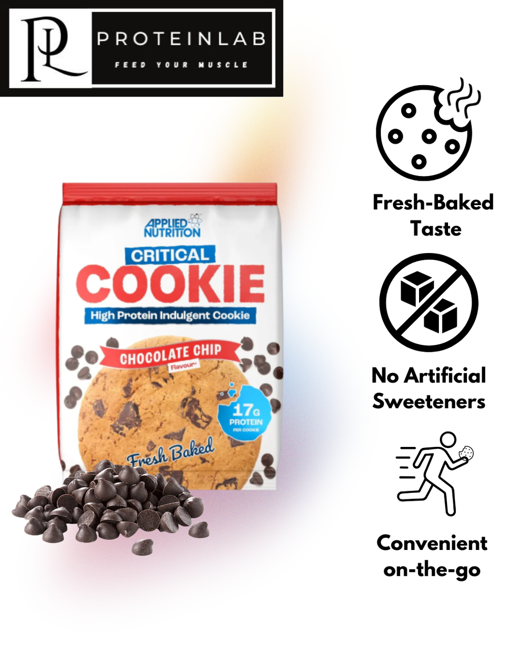 Applied Nutrition Critical Cookie (Chocolate Chip) (Single Serving)