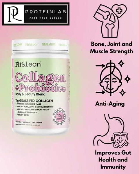 Fit & Lean Collagen + Probiotics Body & Beauty Blend (Unflavored) (30 Servings)