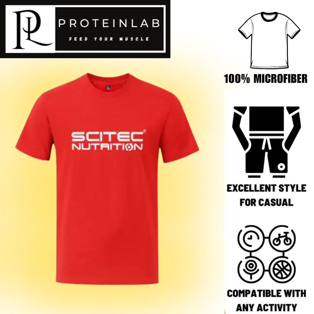 Scitec Nutrition Microfiber T-Shirt (Red) Front