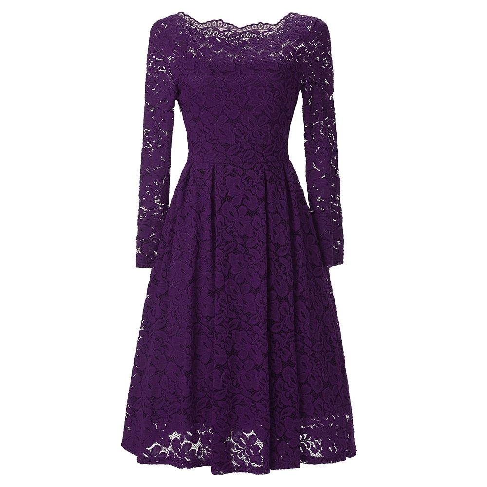 Elegant Deep Purple Dresses