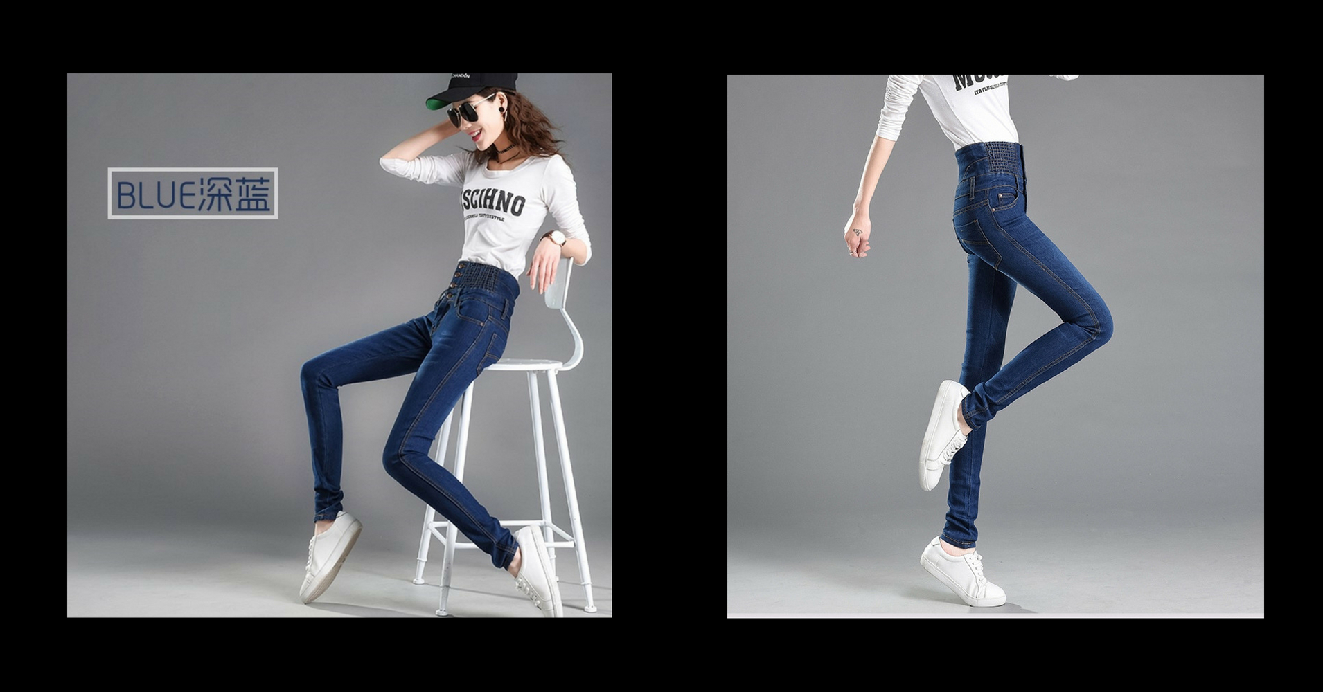 一款专为亚洲女性设计的ZALA顶级高腰牛仔裤！让你秒变大长腿！显瘦显高完美曲线展现你的魅力！.jpg