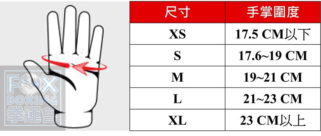 免纏尺寸表