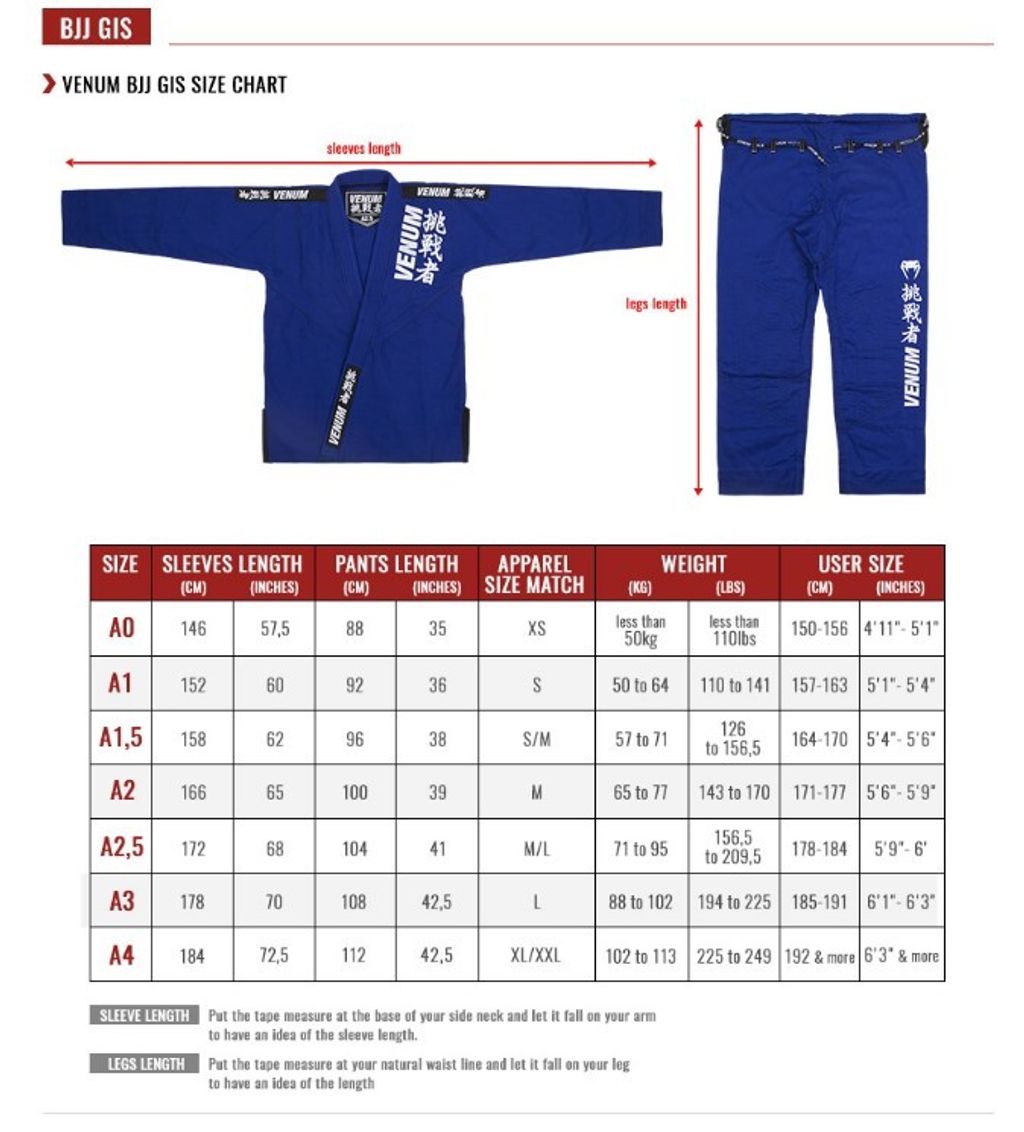 拳運會-尺寸A1.5】VENUM 附道服袋毒蛇菁英2.0 極簡黑巴西柔術服訓練道