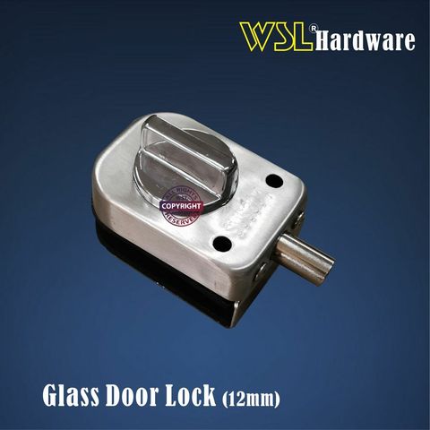 glass door lock