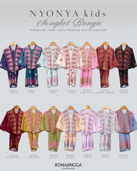2.MAIN NYONYA KIDS SONGKET BUNGA