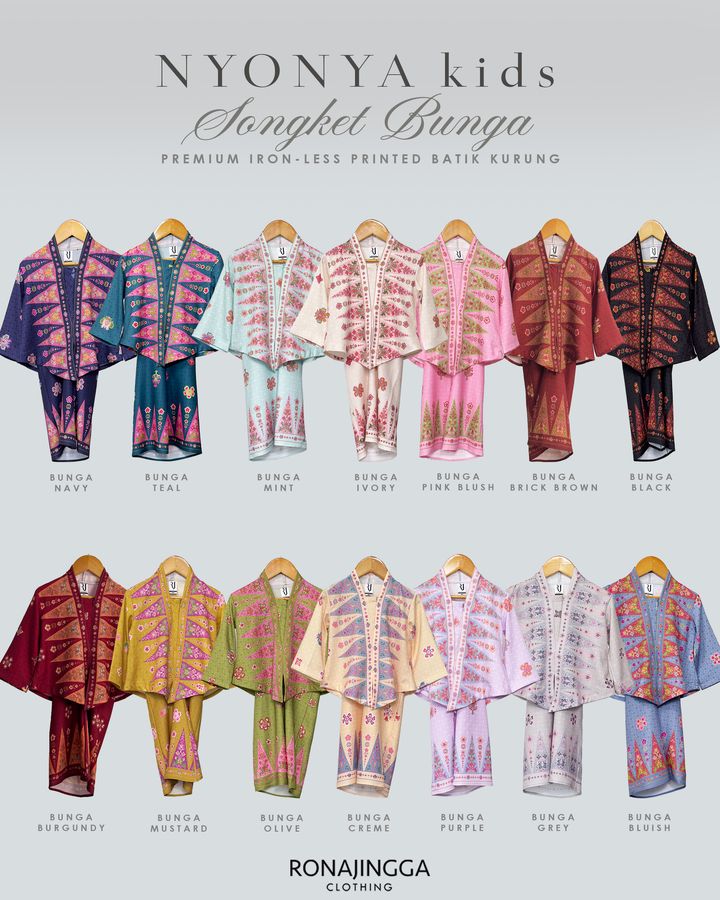 2.MAIN NYONYA KIDS SONGKET BUNGA