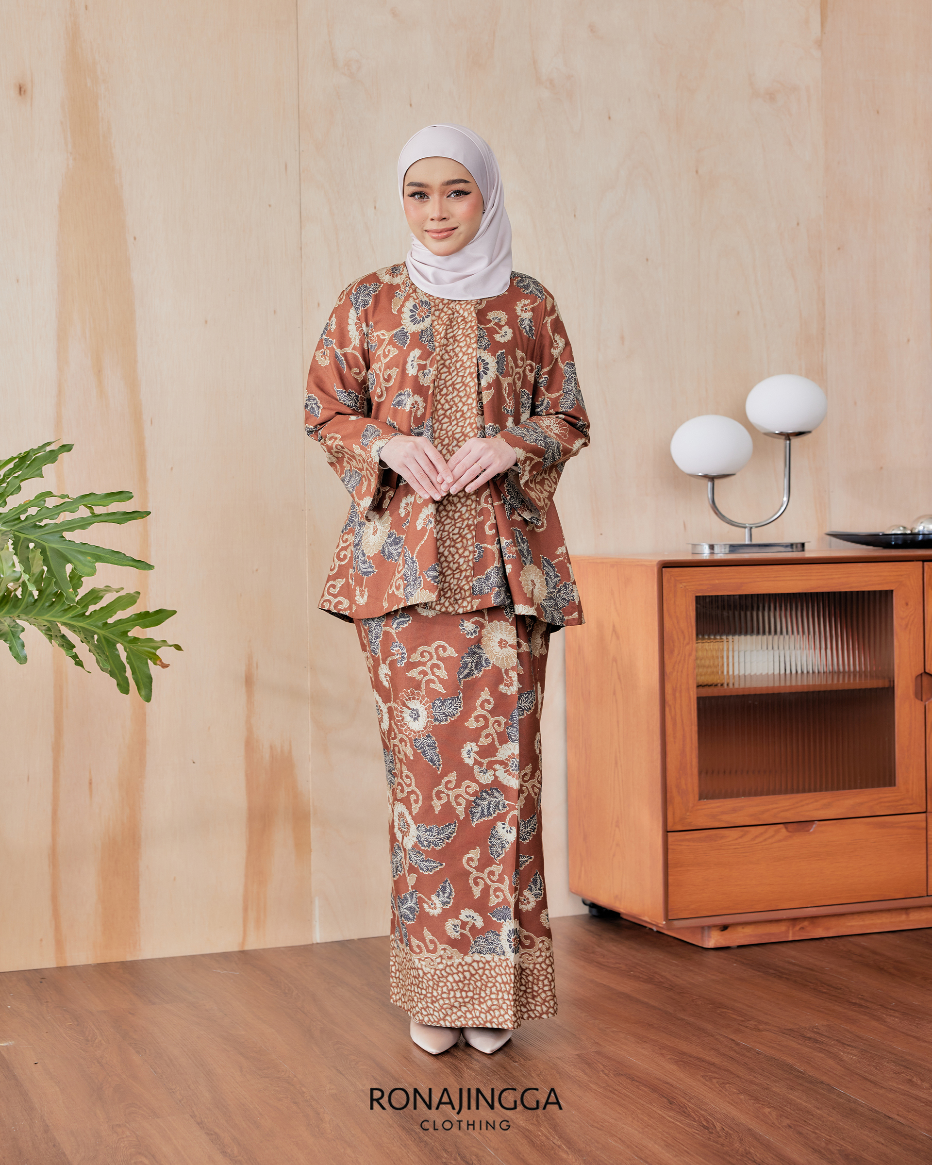 AURA Premium Cotton Batik Print Loose Kebaya – RONA JINGGA