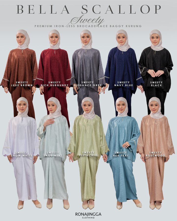 2.MAIN BELLA SCALLOP BROCADE