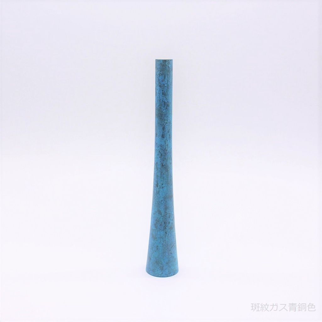 富山-折井ORII-一枝獨秀細口長型花器-斑紋青銅色.jpeg