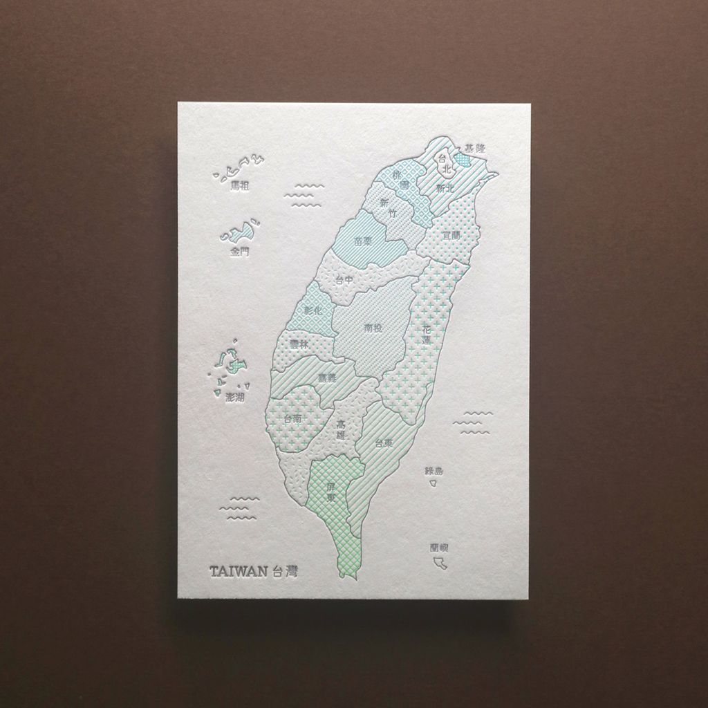 PC32 台灣地圖明信片2