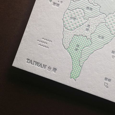 PC32 台灣地圖明信片3