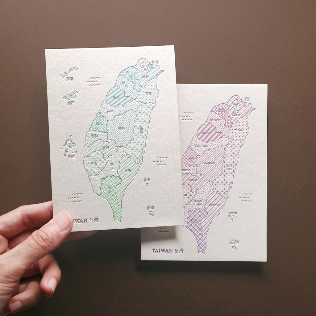 PC32 台灣地圖明信片