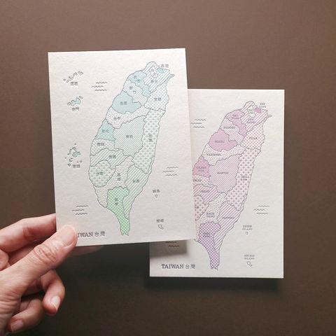 PC32 台灣地圖明信片