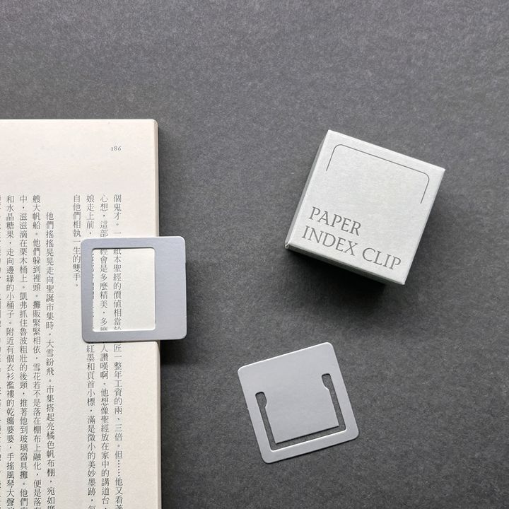 OR02 銀色書籤夾