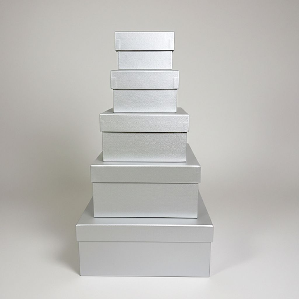 亮彩精品正方盒 銀