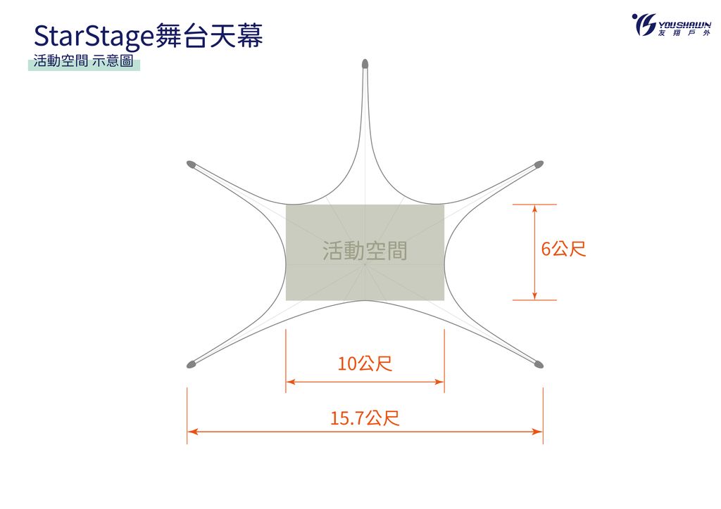 舞台天幕_俯視圖_StarStage舞台天幕活動空間 示意圖