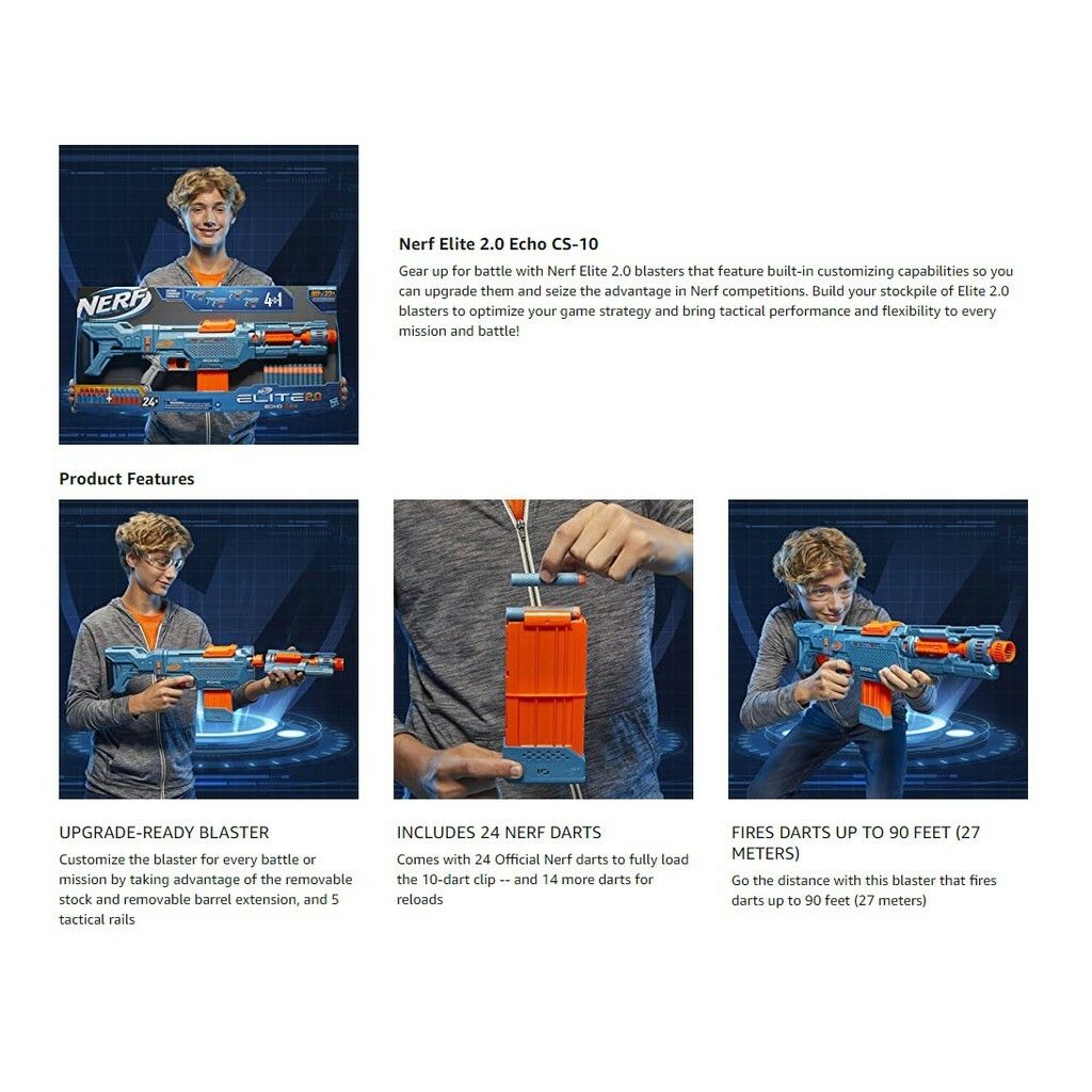 NERF Elite 2.0 Echo CS-10 Blaster