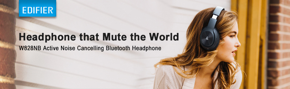 W828NB Wireless Bluetooth Headphones - Ergonomic, Active Noise Canceling (ANC)