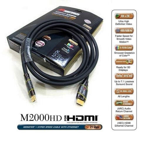 Monster M2000 Hdmi 1.4 Hdtv 1080p 4k X 2k Hdmi Cable – KB GameZone Sdn Bhd  | Largest GameStore
