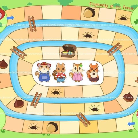 Chipmunks in the Forest 印 方.jpg