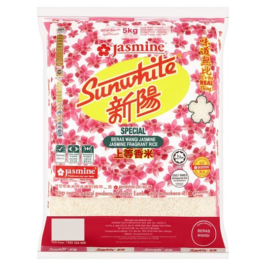 BERAS JASMINE SUNWHITE (5KG) - Ayamkita Fresh Pasar Online