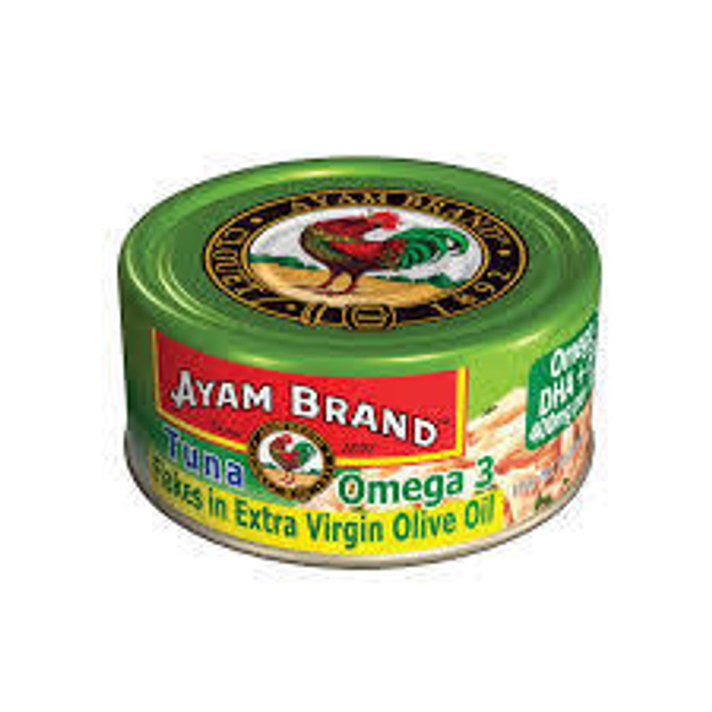 Tuna Omega 3 Flakes In Extra Virgin Olive Oil Ayam Brand